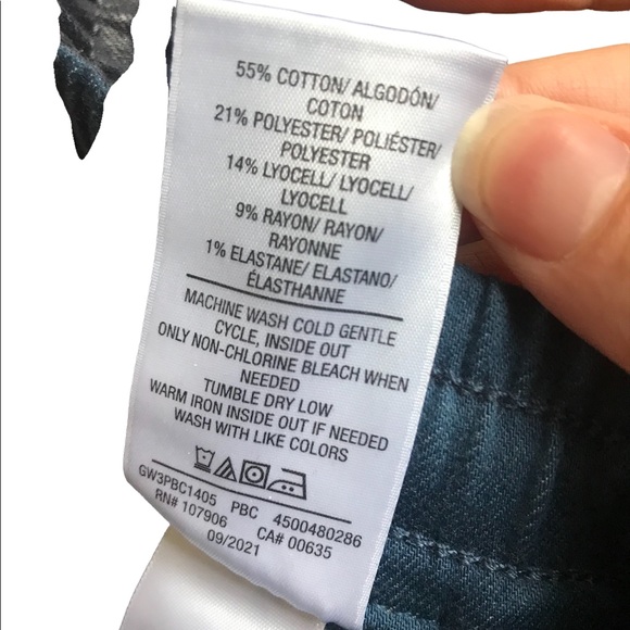 HUDSON blue coated joggers Small - Picture 6 of 6